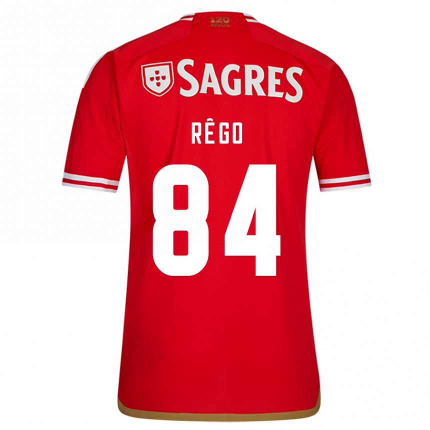 Niño Fútbol Camiseta João Rêgo #84 Rojo 1ª Equipación 2023/24 Perú