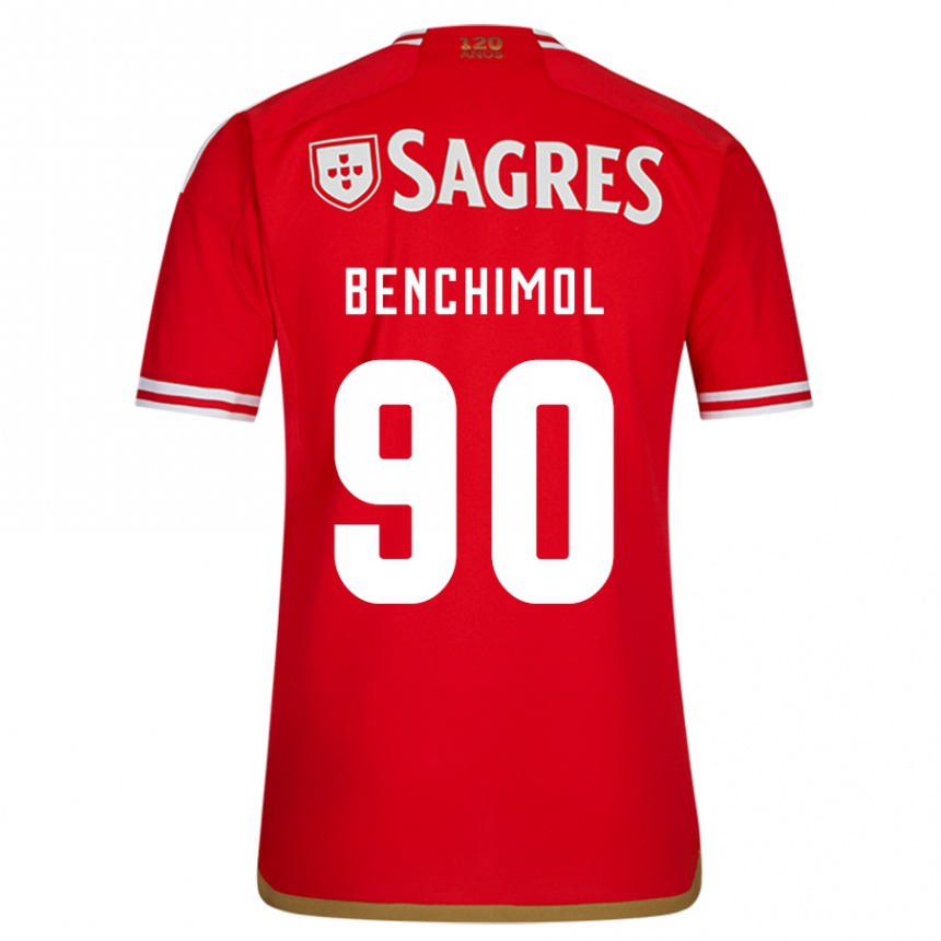 Niño Fútbol Camiseta Benchimol #90 Rojo 1ª Equipación 2023/24 Perú