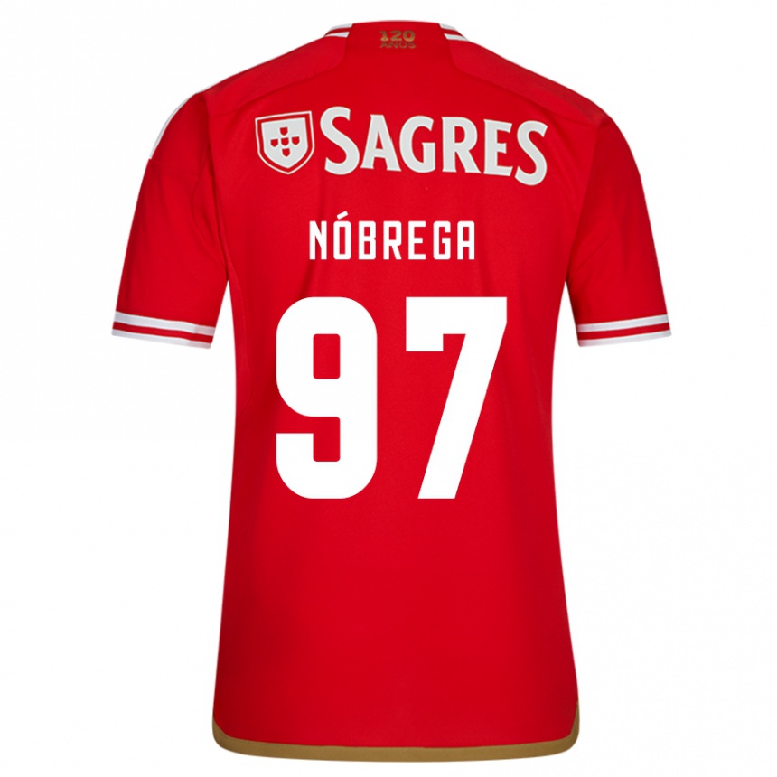 Niño Fútbol Camiseta Ricardo Nóbrega #97 Rojo 1ª Equipación 2023/24 Perú