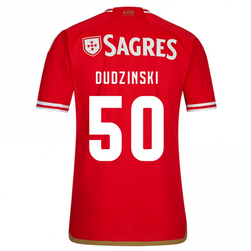 Niño Fútbol Camiseta Marcel Dudzinski #50 Rojo 1ª Equipación 2023/24 Perú