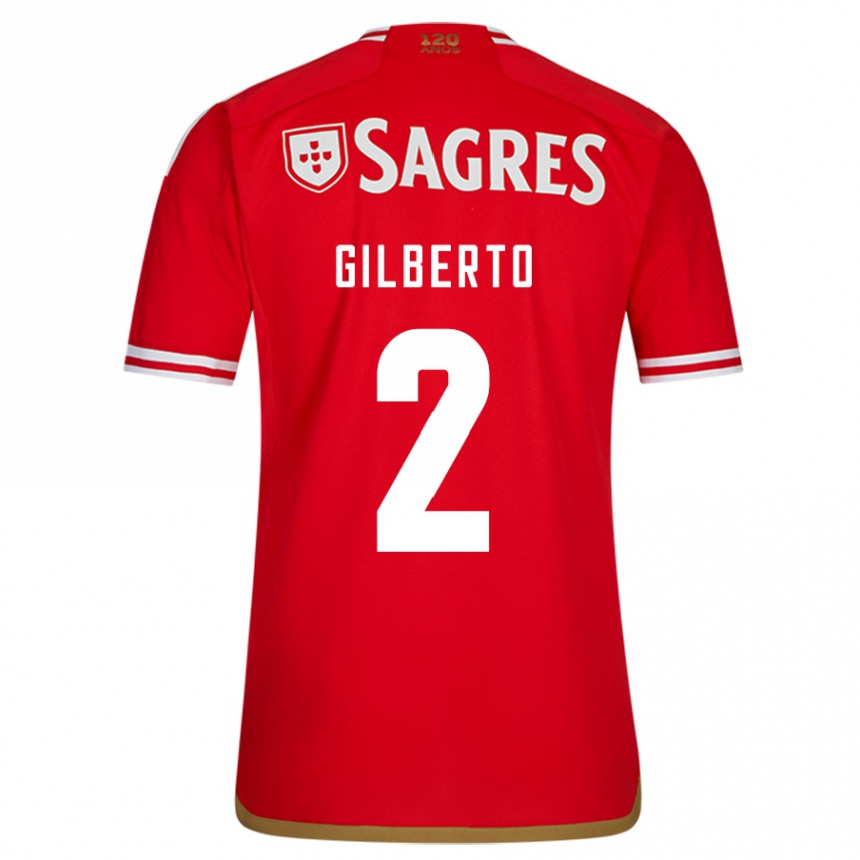 Niño Fútbol Camiseta Gilberto #2 Rojo 1ª Equipación 2023/24 Perú