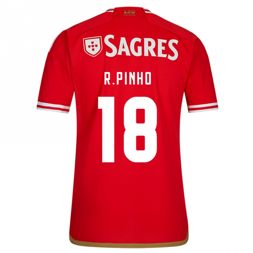 Niño Fútbol Camiseta Rodrigo Pinho #18 Rojo 1ª Equipación 2023/24 Perú