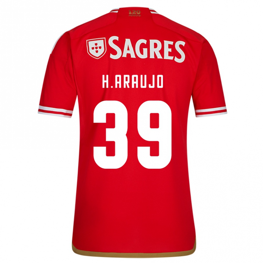 Niño Fútbol Camiseta Henrique Araujo #39 Rojo 1ª Equipación 2023/24 Perú