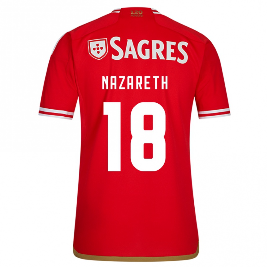 Niño Fútbol Camiseta Kika Nazareth #18 Rojo 1ª Equipación 2023/24 Perú