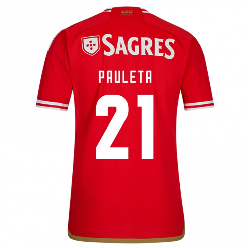 Niño Fútbol Camiseta Pauleta #21 Rojo 1ª Equipación 2023/24 Perú