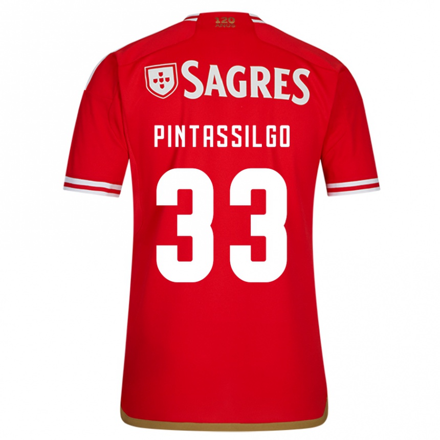 Niño Fútbol Camiseta Lara Pintassilgo #33 Rojo 1ª Equipación 2023/24 Perú