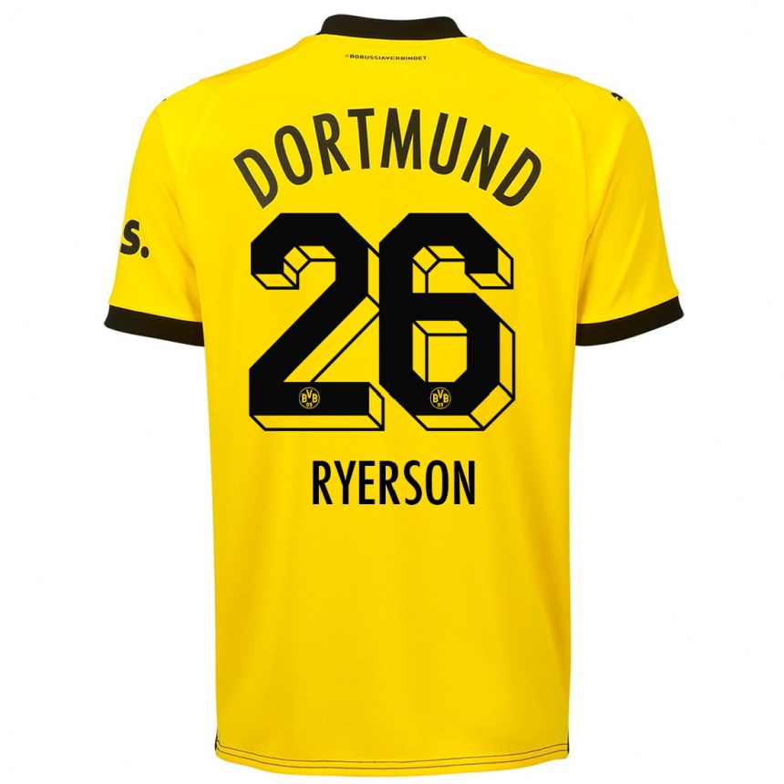 Niño Fútbol Camiseta Julian Ryerson #26 Amarillo 1ª Equipación 2023/24 Perú