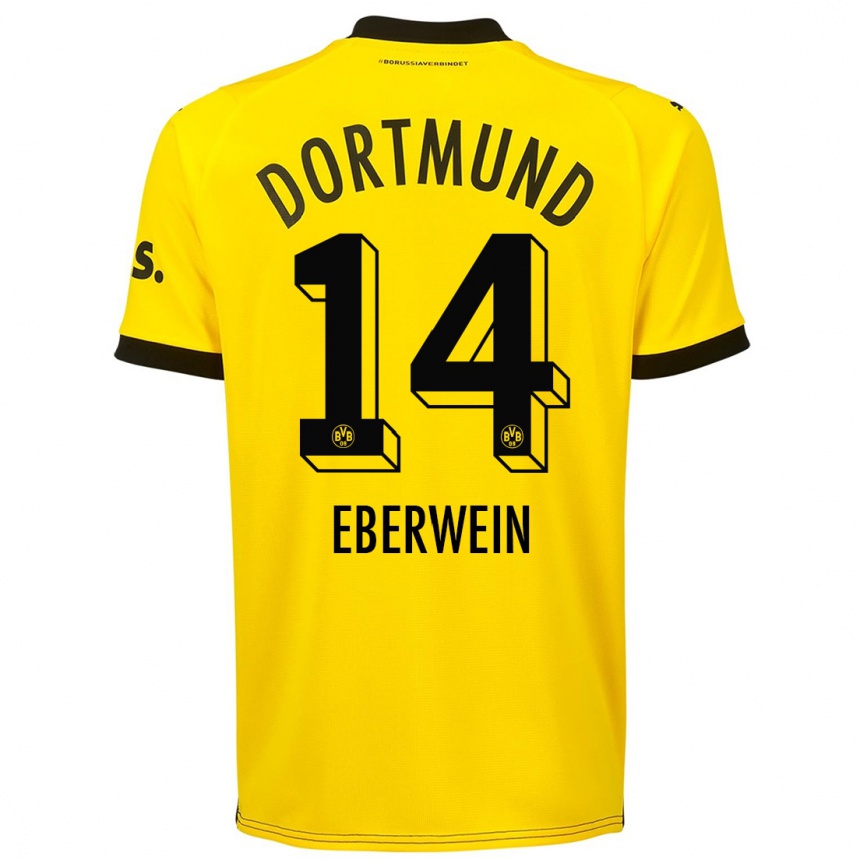 Niño Fútbol Camiseta Michael Eberwein #14 Amarillo 1ª Equipación 2023/24 Perú