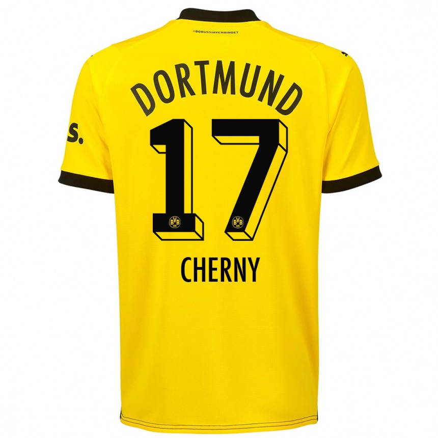 Niño Fútbol Camiseta Nick Cherny #17 Amarillo 1ª Equipación 2023/24 Perú