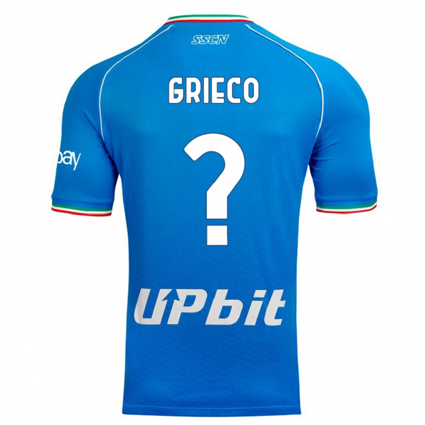 Niño Fútbol Camiseta Alessandro Grieco #0 Cielo Azul 1ª Equipación 2023/24 Perú