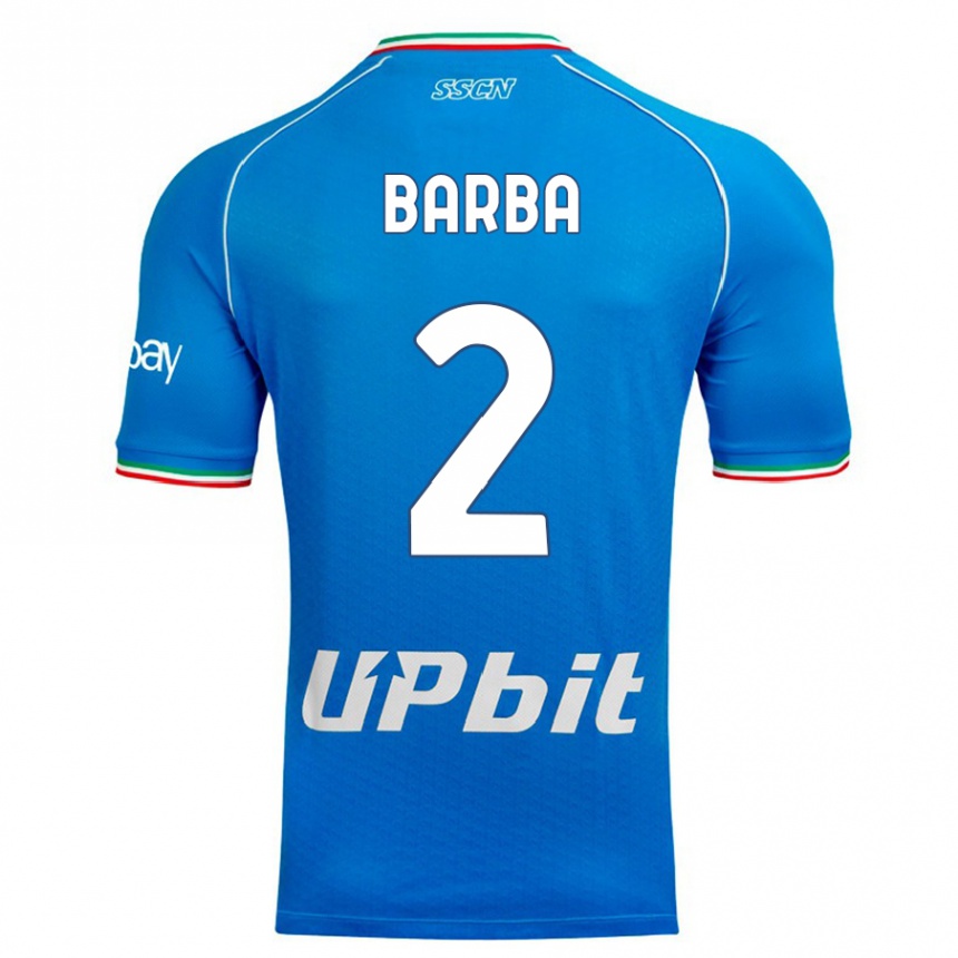 Niño Fútbol Camiseta Benedetto Barba #2 Cielo Azul 1ª Equipación 2023/24 Perú