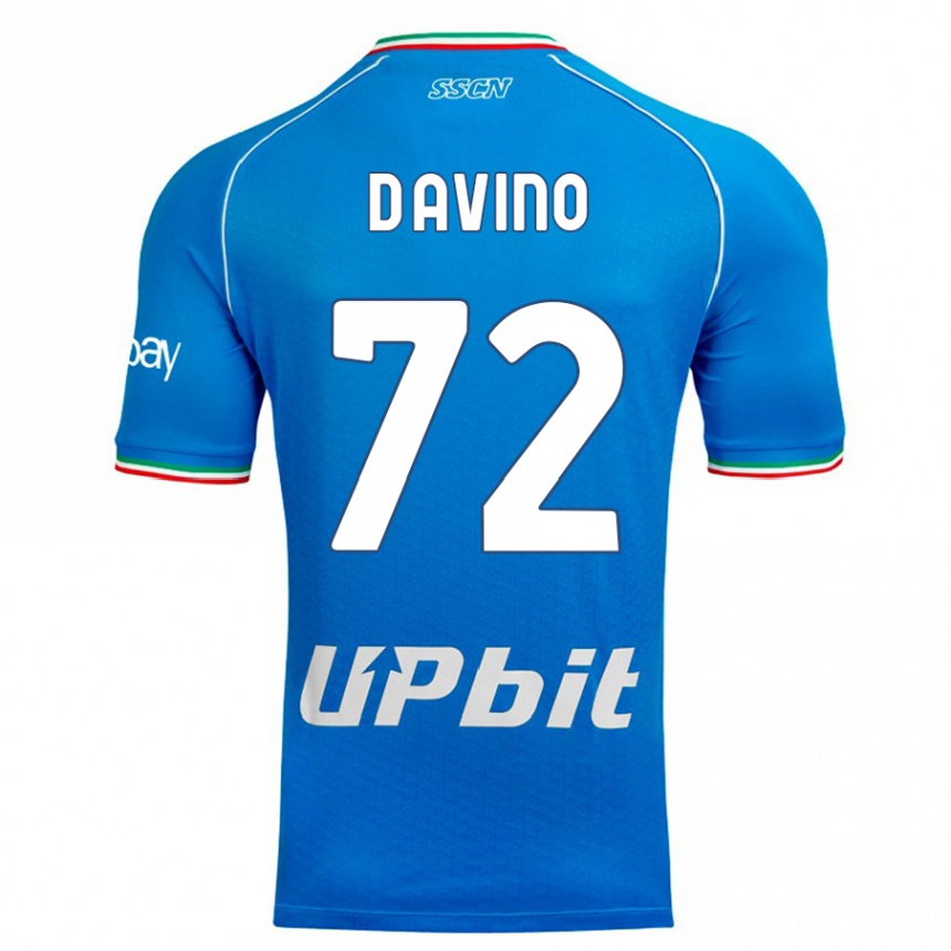 Niño Fútbol Camiseta Luigi D'avino #72 Cielo Azul 1ª Equipación 2023/24 Perú