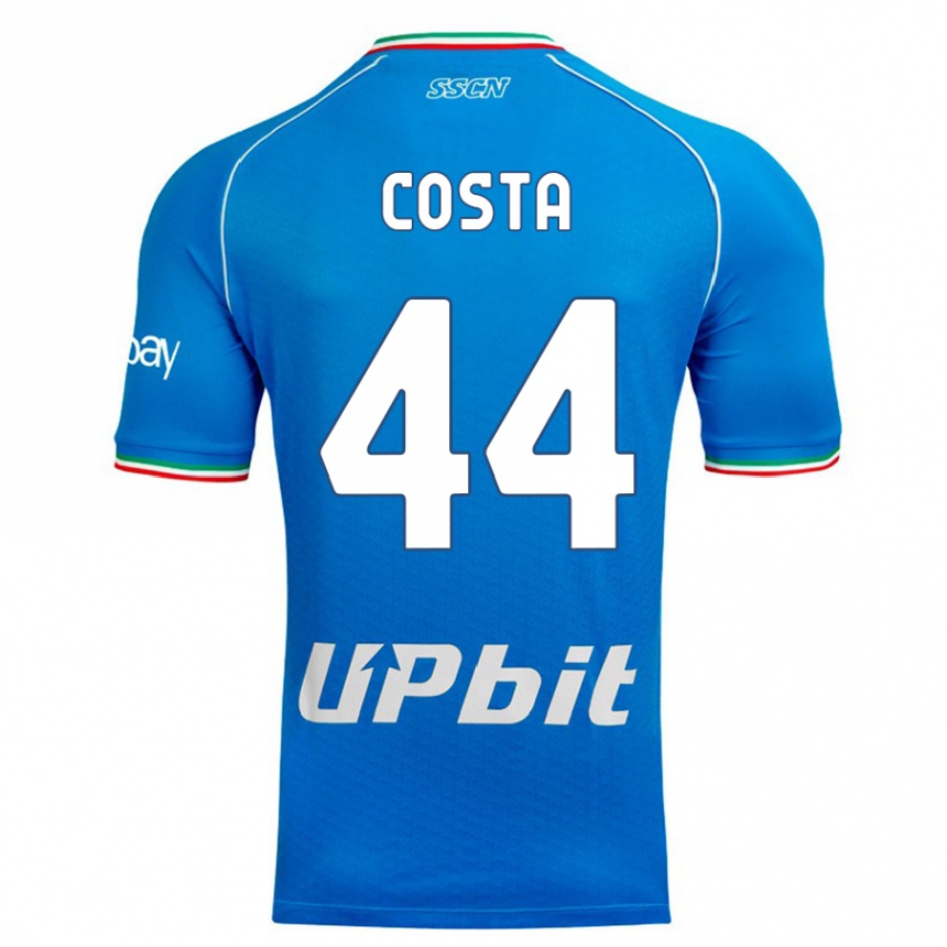 Niño Fútbol Camiseta Filippo Costa #44 Cielo Azul 1ª Equipación 2023/24 Perú