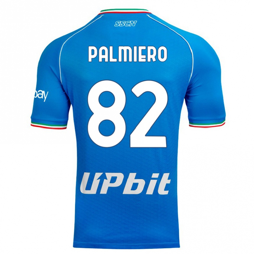 Niño Fútbol Camiseta Luca Palmiero #82 Cielo Azul 1ª Equipación 2023/24 Perú