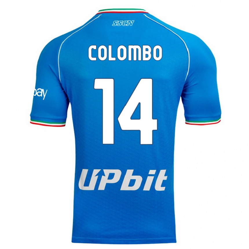 Niño Fútbol Camiseta Sofia Colombo #14 Cielo Azul 1ª Equipación 2023/24 Perú