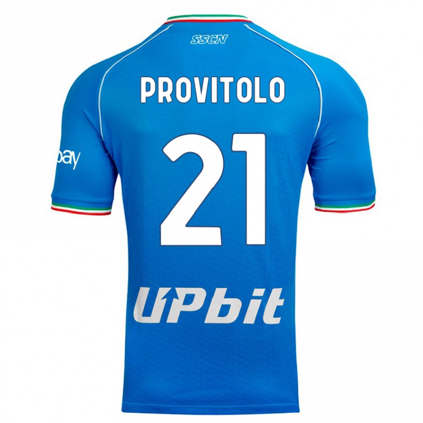 Niño Fútbol Camiseta Vincenzo Provitolo #21 Cielo Azul 1ª Equipación 2023/24 Perú