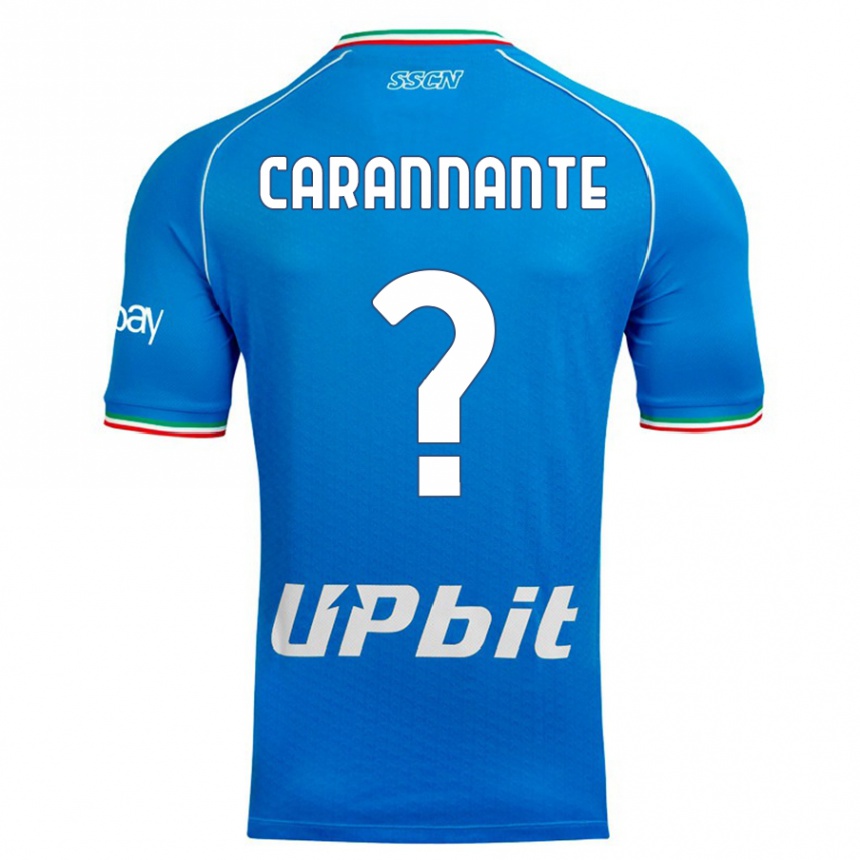 Niño Fútbol Camiseta Lorenzo Carannante #0 Cielo Azul 1ª Equipación 2023/24 Perú