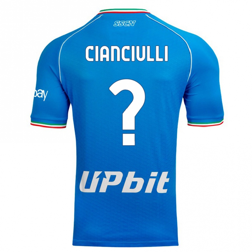 Niño Fútbol Camiseta Antonio Cianciulli #0 Cielo Azul 1ª Equipación 2023/24 Perú