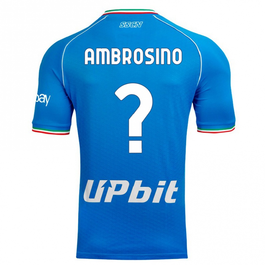 Niño Fútbol Camiseta Ambrosino #0 Cielo Azul 1ª Equipación 2023/24 Perú