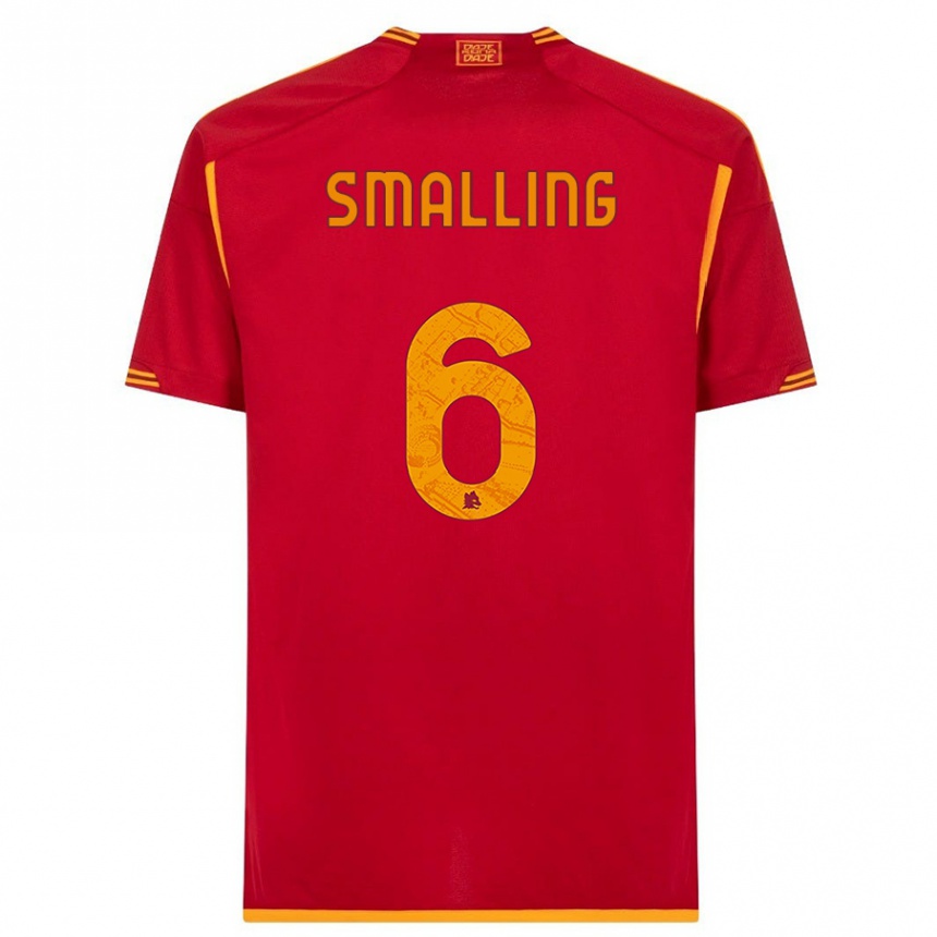 Niño Fútbol Camiseta Chris Smalling #6 Rojo 1ª Equipación 2023/24 Perú