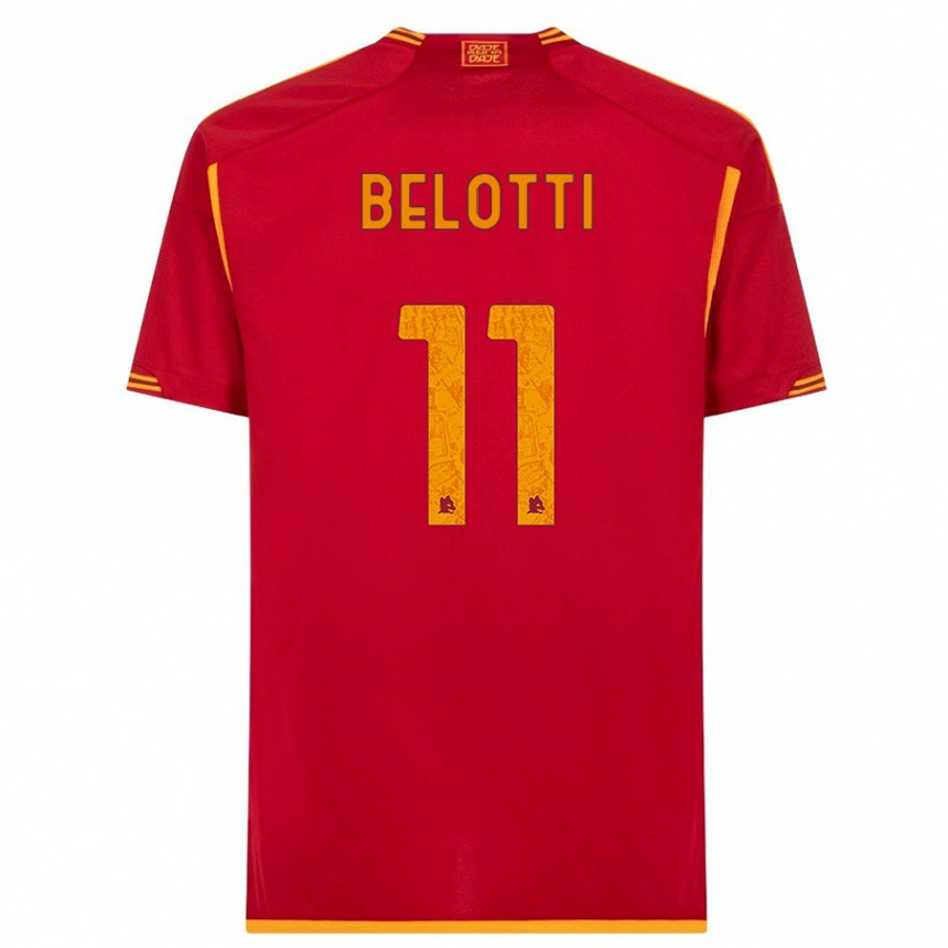 Niño Fútbol Camiseta Andrea Belotti #11 Rojo 1ª Equipación 2023/24 Perú