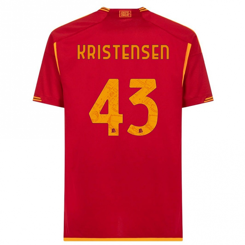 Niño Fútbol Camiseta Rasmus Kristensen #43 Rojo 1ª Equipación 2023/24 Perú