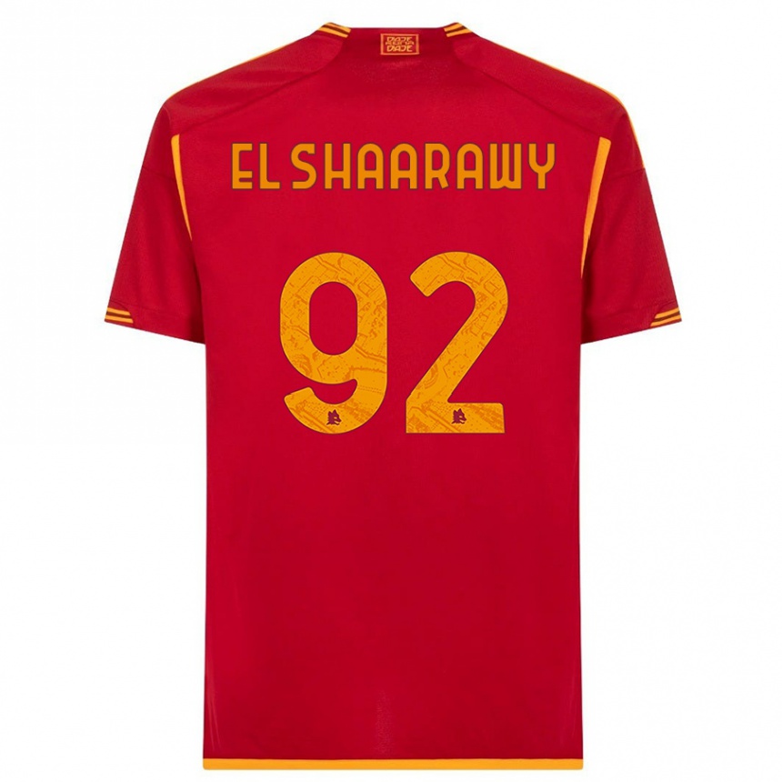 Niño Fútbol Camiseta Stephan El Shaarawy #92 Rojo 1ª Equipación 2023/24 Perú