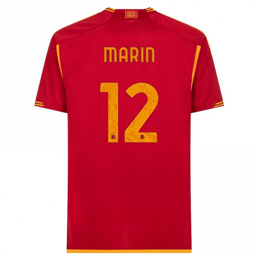 Niño Fútbol Camiseta Renato Marin #12 Rojo 1ª Equipación 2023/24 Perú