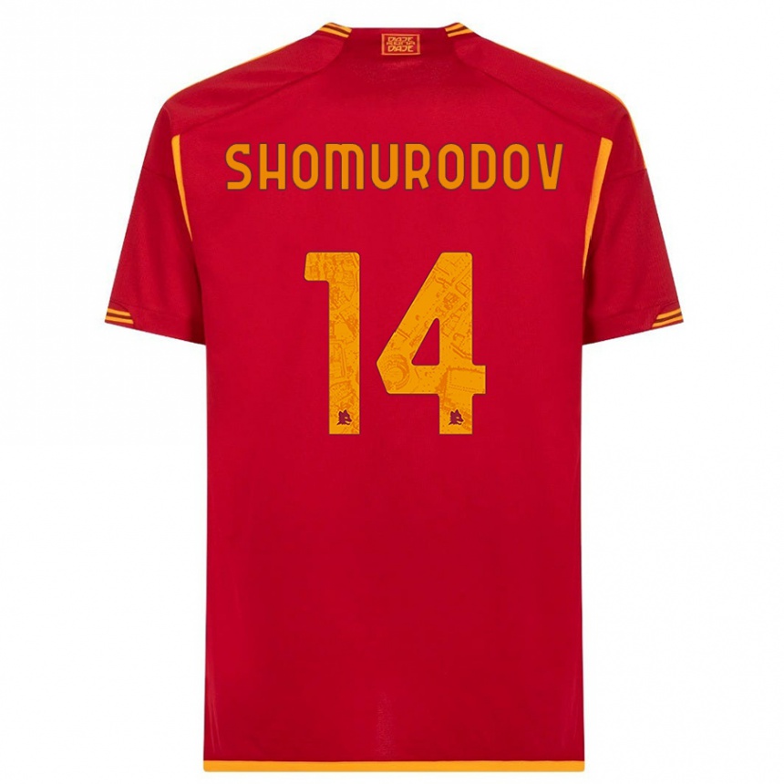 Niño Fútbol Camiseta Eldor Shomurodov #14 Rojo 1ª Equipación 2023/24 Perú