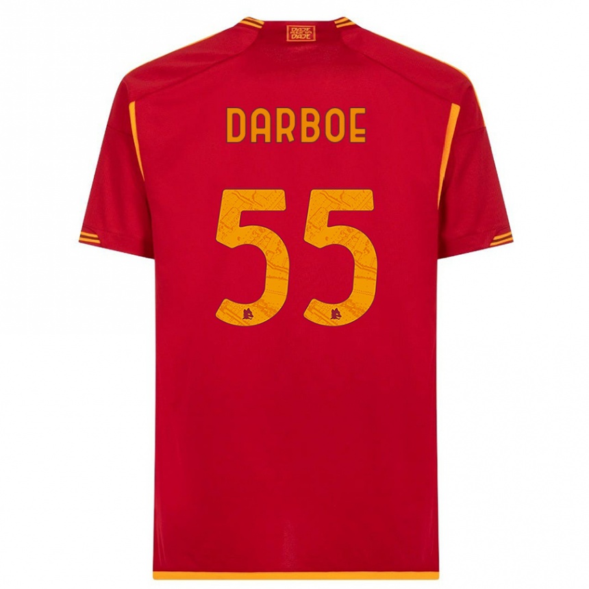 Niño Fútbol Camiseta Ebrima Darboe #55 Rojo 1ª Equipación 2023/24 Perú