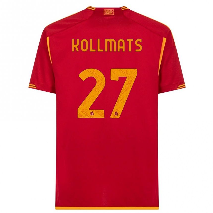 Niño Fútbol Camiseta Beata Kollmats #27 Rojo 1ª Equipación 2023/24 Perú