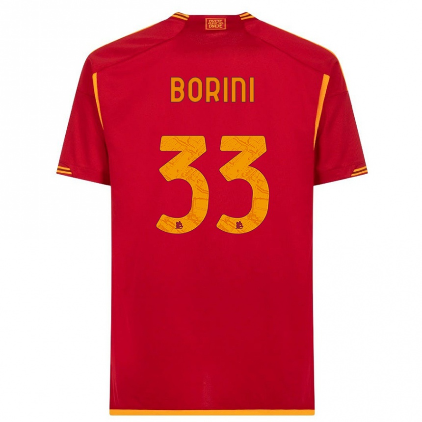 Niño Fútbol Camiseta Joyce Borini #33 Rojo 1ª Equipación 2023/24 Perú