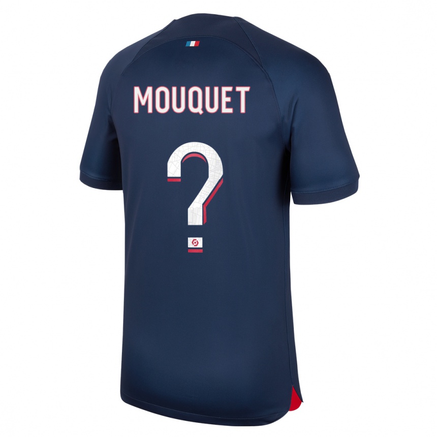 Niño Fútbol Camiseta Louis Mouquet #0 Azul Rojo 1ª Equipación 2023/24 Perú