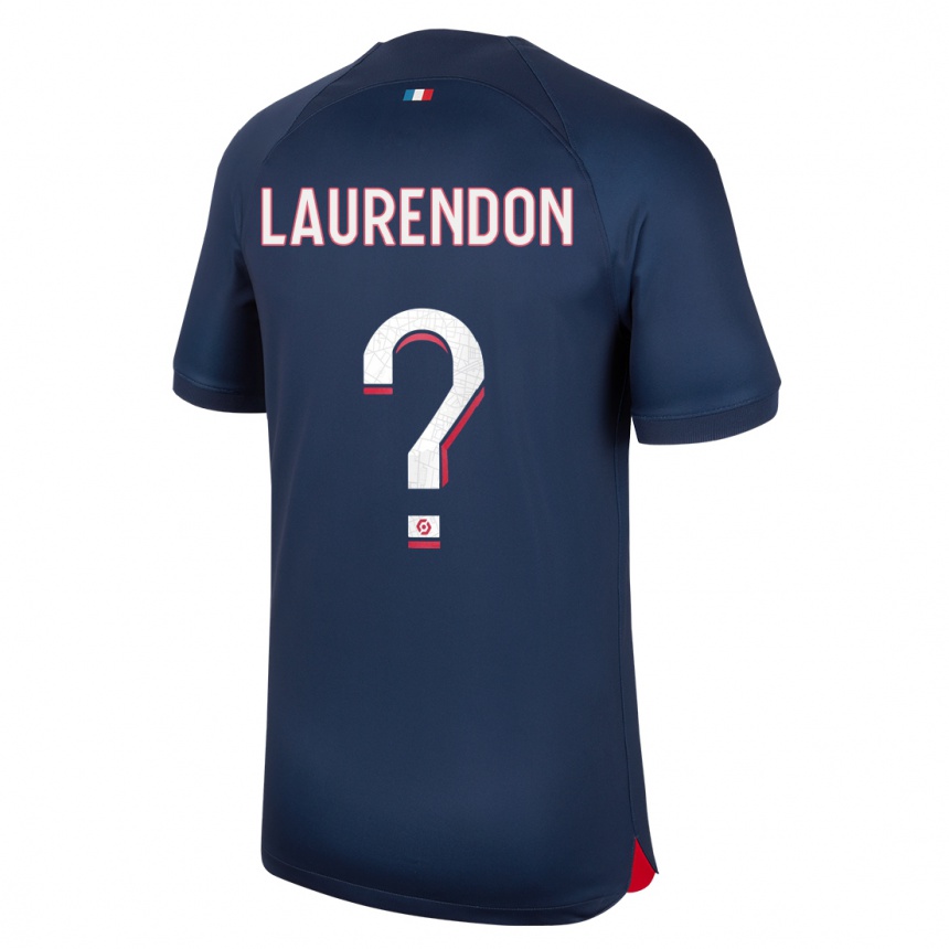 Niño Fútbol Camiseta Bilal Laurendon #0 Azul Rojo 1ª Equipación 2023/24 Perú