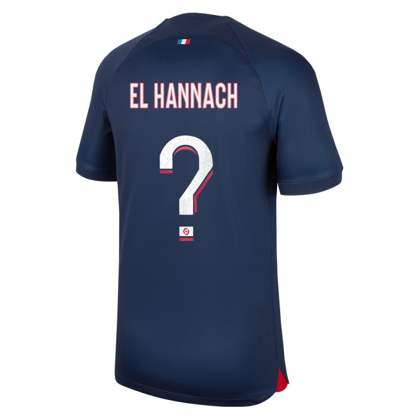 Niño Fútbol Camiseta Younes El Hannach #0 Azul Rojo 1ª Equipación 2023/24 Perú