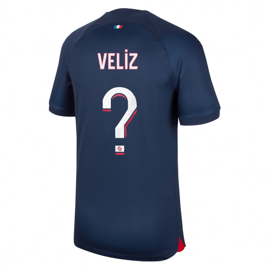 Niño Fútbol Camiseta Nehemiah Fernandez Veliz #0 Azul Rojo 1ª Equipación 2023/24 Perú