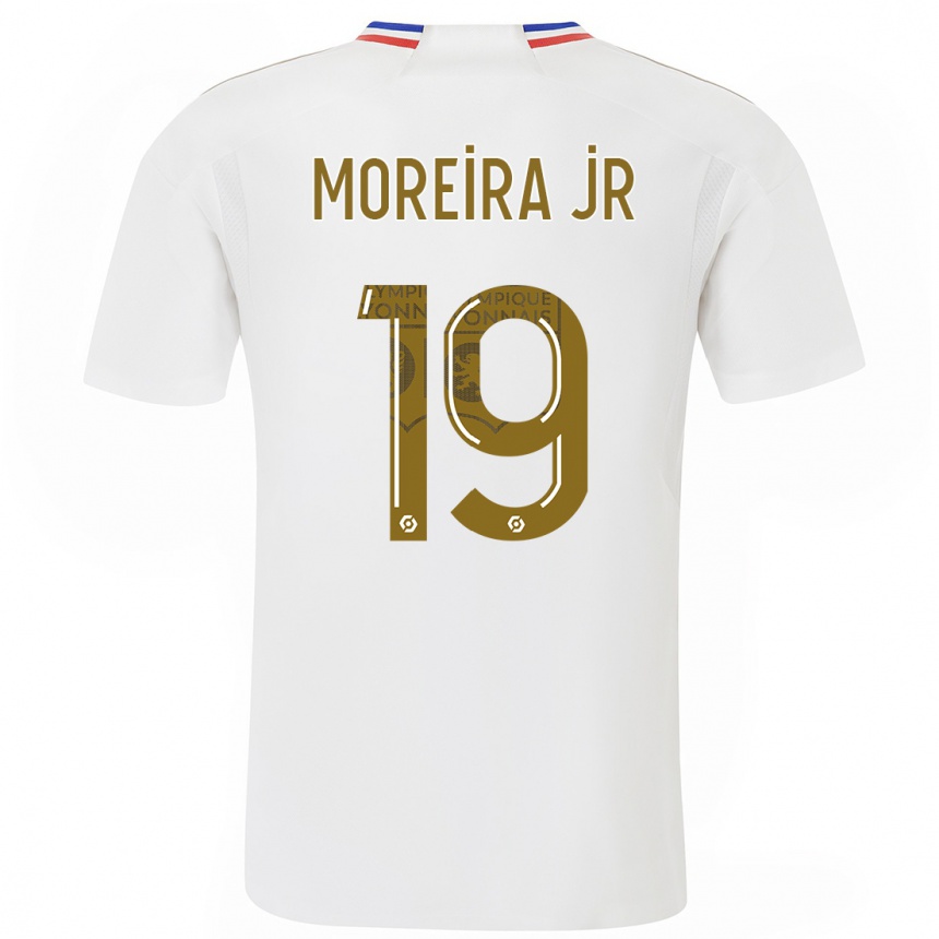 Niño Fútbol Camiseta Diego Moreira #0 Blanco 1ª Equipación 2023/24 Perú