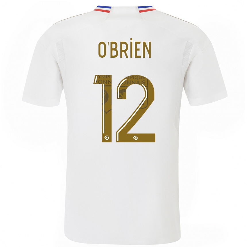 Niño Fútbol Camiseta Jake O'brien #12 Blanco 1ª Equipación 2023/24 Perú