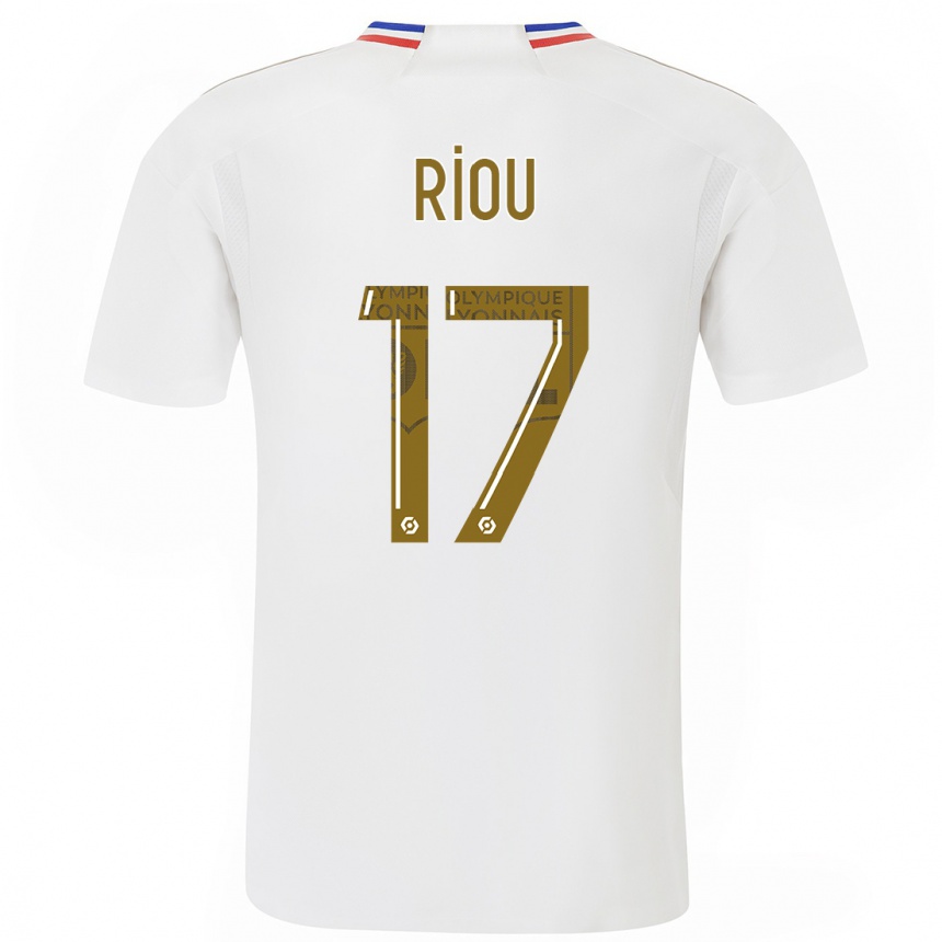 Niño Fútbol Camiseta Remy Riou #17 Blanco 1ª Equipación 2023/24 Perú