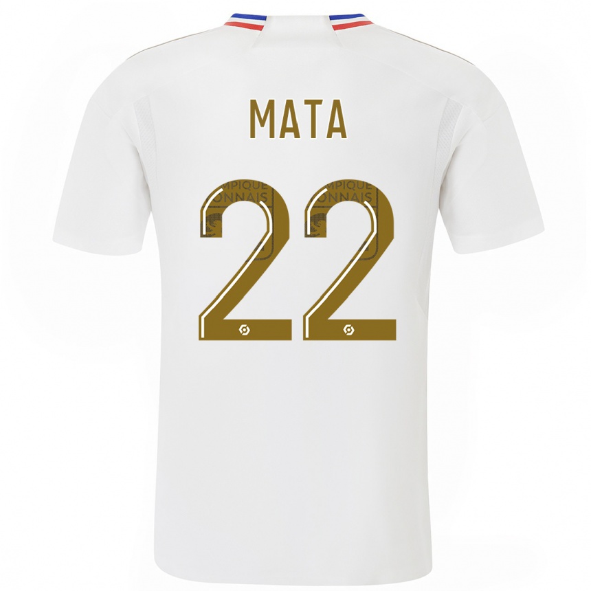 Niño Fútbol Camiseta Clinton Mata #22 Blanco 1ª Equipación 2023/24 Perú