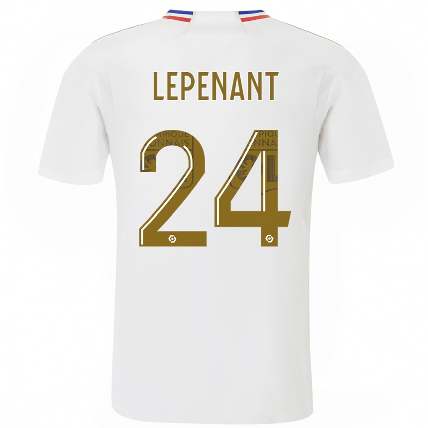 Niño Fútbol Camiseta Johann Lepenant #24 Blanco 1ª Equipación 2023/24 Perú