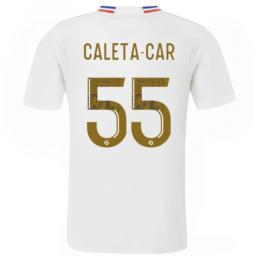 Niño Fútbol Camiseta Duje Caleta-Car #55 Blanco 1ª Equipación 2023/24 Perú