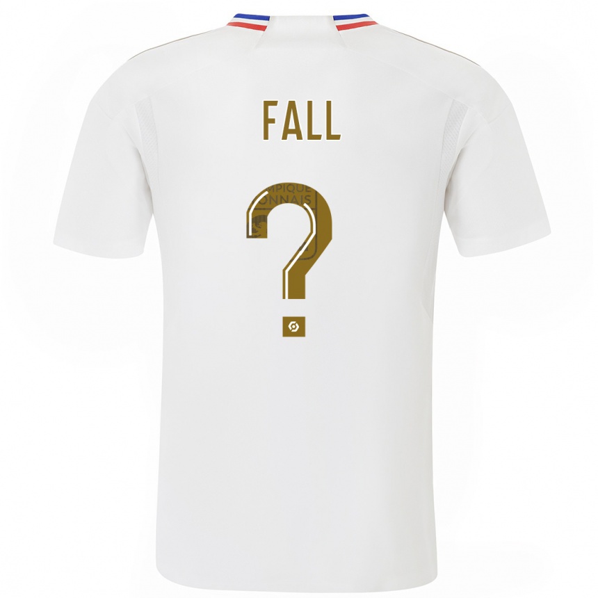 Niño Fútbol Camiseta Ibrahima Fall #0 Blanco 1ª Equipación 2023/24 Perú