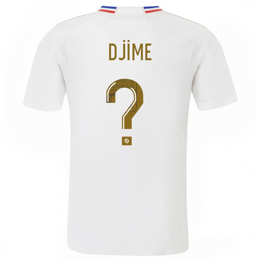 Niño Fútbol Camiseta Ahmed Djime #0 Blanco 1ª Equipación 2023/24 Perú