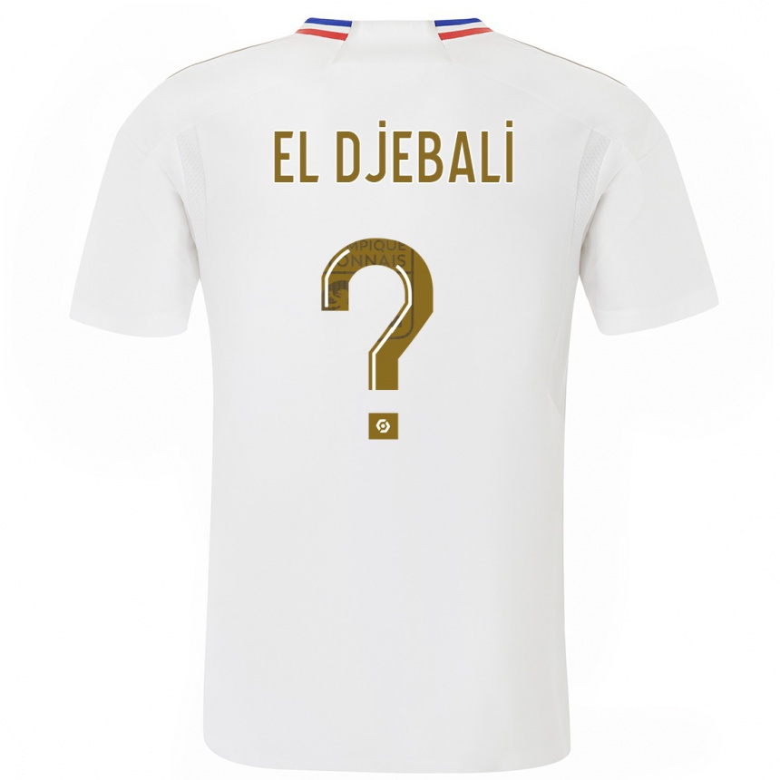 Niño Fútbol Camiseta Chaim El Djebali #0 Blanco 1ª Equipación 2023/24 Perú