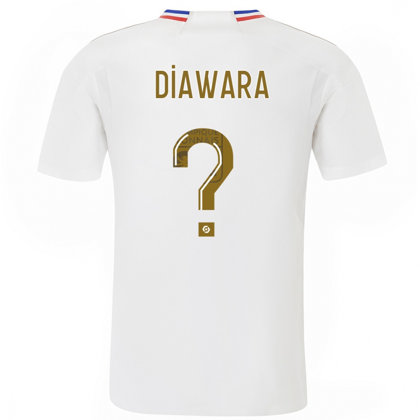 Niño Fútbol Camiseta Mahamadou Diawara #0 Blanco 1ª Equipación 2023/24 Perú