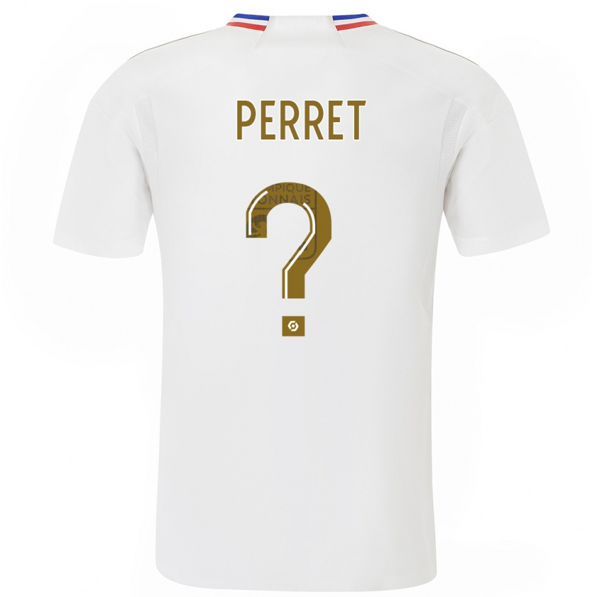 Niño Fútbol Camiseta Romain Perret #0 Blanco 1ª Equipación 2023/24 Perú