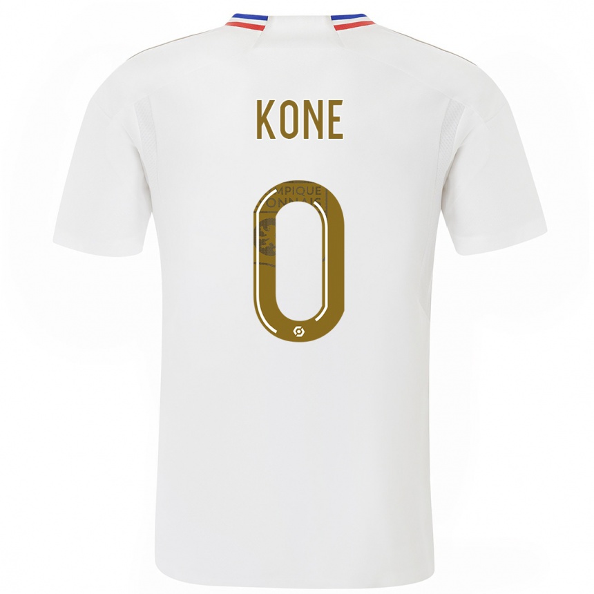 Niño Fútbol Camiseta Youssouf Kone #0 Blanco 1ª Equipación 2023/24 Perú