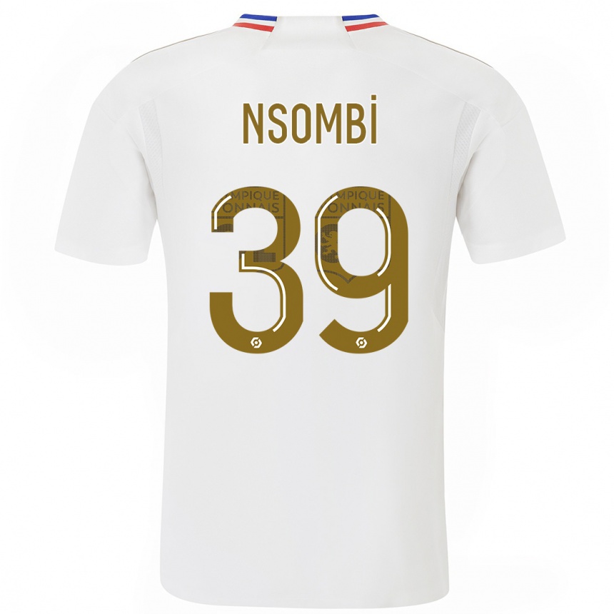 Niño Fútbol Camiseta Gael Nsombi #39 Blanco 1ª Equipación 2023/24 Perú