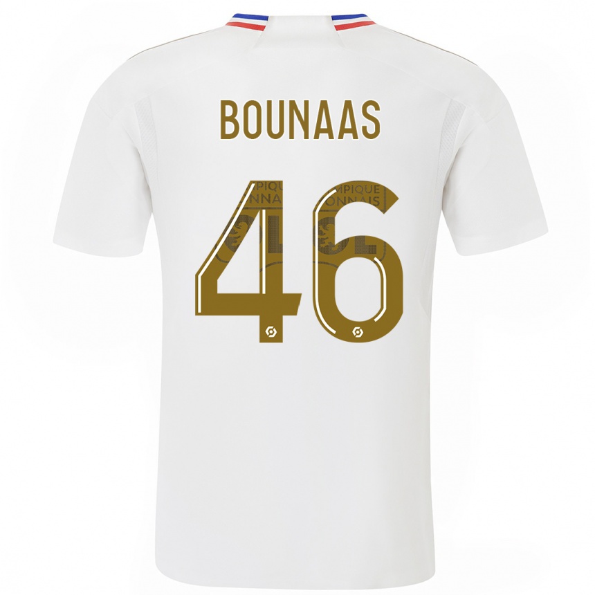 Niño Fútbol Camiseta Idris Bounaas #46 Blanco 1ª Equipación 2023/24 Perú